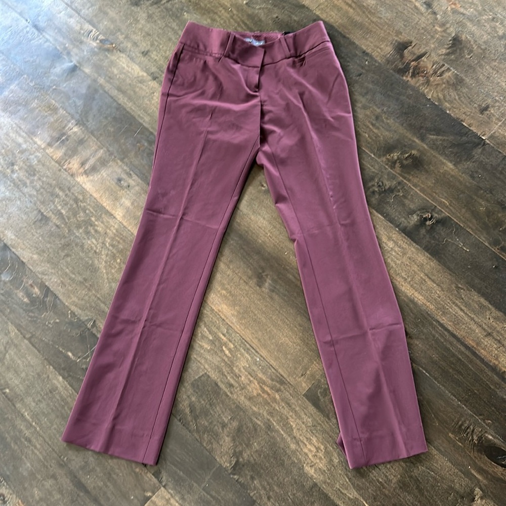 The Limited Women's Flare Pants in Deep Plum